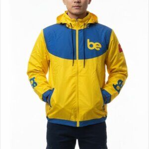Be Yellow Full Zip Hooded Windbreaker Jacket Size 3XL Official New